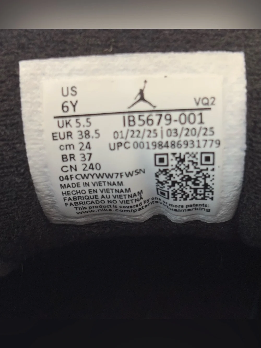 Nike Air Jordan Skate Shoes Session GS IB5679-001 black gum red white skateboard